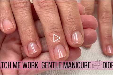 GENTLE SALON MANICURE w/ Dior Abricot & Dior Nail Glow [WATCH ME WORK/NO AUDIO/JUST MUSIC]