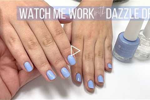 Gentle Salon Manicure with Dazzle Dry Ocean Motion