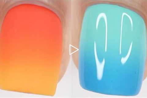 SUMMER OMBRE NAIL ART | satisfying nails video 2022
