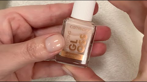 BEST Sheer/nude polish. My manicure with Catrice Perfecting Gloss [No Talking/No Music/ASMR]