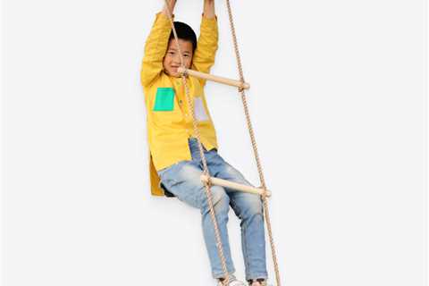 5 Step Climbing Wooden Rope Ladder