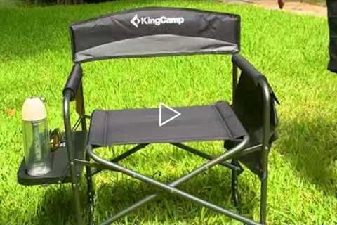 KingCamp Heavy Duty Camping Directors Chairs Supports 400lbs