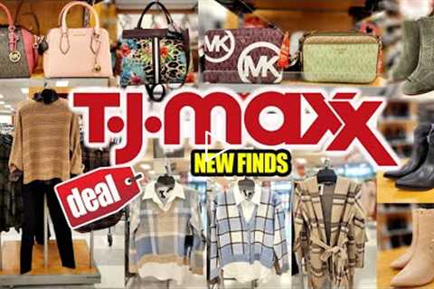 NEW FINDS‼️ TJ MAXX FALL SHOPPING DESIGNER HANDBAGS SHOES SWEATHER & MORE | TJMAXX SHOP WITH ME ..