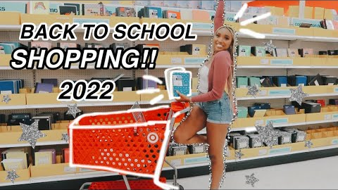 HUGE BACK TO SCHOOL SUPPLIES SHOPPING VLOG 2022 (shopping for school supplies giveaway!)