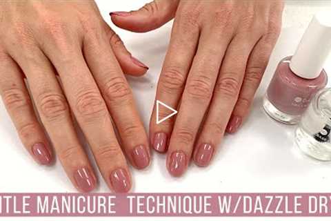 Full Step-by-Step Manicure Dazzle Dry 'Less is Mauve' Watch Me Work | relaxing/no talking/just music