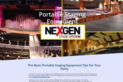 Portable Staging Equipment