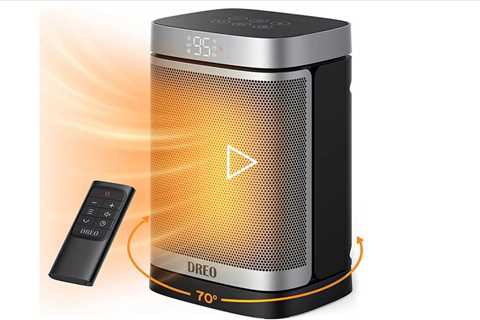 Dreo Space Heaters for Indoor Use, Atom One Portable Heater with 70°Oscillation