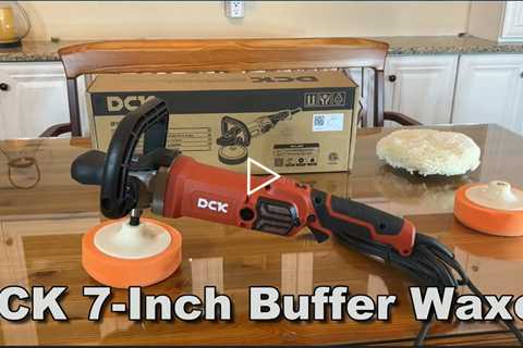 DCK Buffer Polisher, 7-Inch Buffer Waxer, 8 Variable Speeds 600-3500 RPM