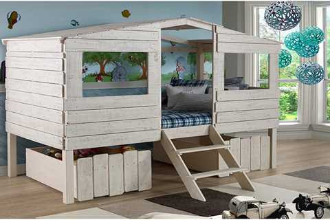 Tree House Low Loft Bed with Twin Bed