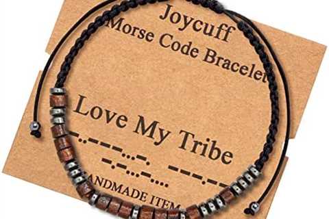 Inspirational Morse Code Bracelets for Men Women Girls Mothers Day Birthday Christmas Gifts for Mom ..