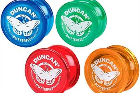 Duncan Toys Butterfly Yo-Yo, Beginner Yo-Yo with String, Steel Axle and Plastic Body, Mystery Color