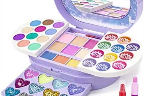 Tomons Kids Makeup Kit for Girls – Real, Non Toxic, Washable Make Up Toys for Girls Kids Princess..