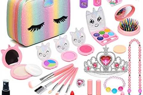 Kids Makeup Kit for Girl – Little Girls Real Make Up Set, Washable Makeup Toy for Toddler , Safe &..