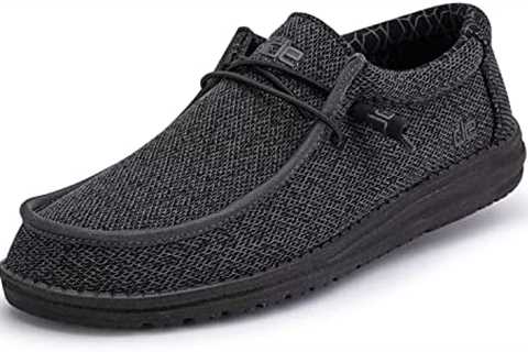 Hey Dude Men’s Wally Sox Onyx Multiple Colors | Men’s Shoes | Men’s Lace Up Loafers | Comfortable & ..