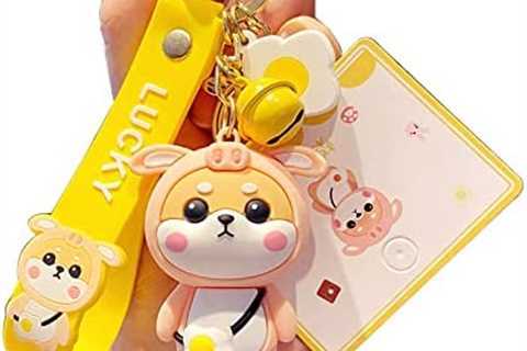 BEXOA Cute Keychain Christmas Gift – Kawaii New Year Backpack Charm Cartoon Shiba Inu Keychains Car ..