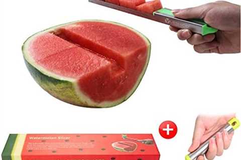 Yueshico Stainless Steel Watermelon Slicer Cutter Knife Corer Fruit Vegetable Tools Kitchen Gadgets ..