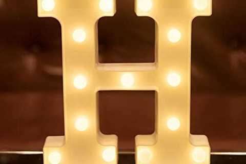 Focux LED Letter Lights Alphabet Light Up Sign for Night Light Home Party Birthday Wedding Bar..