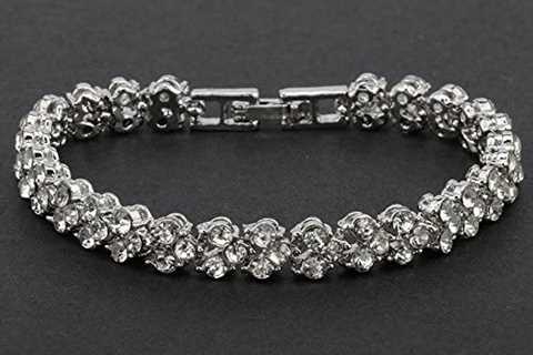 2022 Dainty Zircon Tennis Bracelets for Women Elegant Rhinestones Chain Bracelet Stackable Wedding..