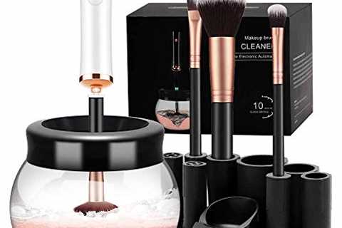 [DEAL] CICK Electric Makeup Brush Cleaner Dryer, Makeup Brush Cleaner Machine with 8 Rubber Collars,..