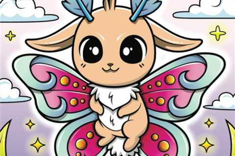 Fantasy Kawaii Kingdom Coloring Book 3: Cute Adorable Pastel Goth Coloring Pages for Kids and Adults