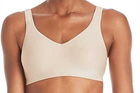 Hanes Women’s Wireless Bra with Cooling, Seamless Smooth Comfort Wirefree T-Shirt Bra