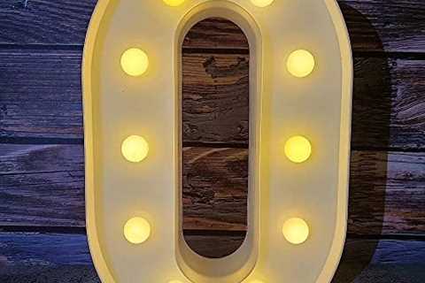 LED Marquee Letter Lights, 26 Alphabet Light, Light Up Neon Letters Sign, Battery Operated Night..