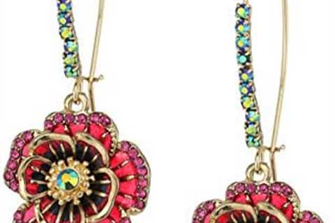 Betsey Johnson Rose Dangle Earring