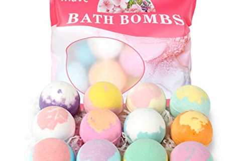 iHave Bath Bombs for Women, 12 Small Bath Bomb Bubble Bath Set Spa Gifts for Women, Natural..