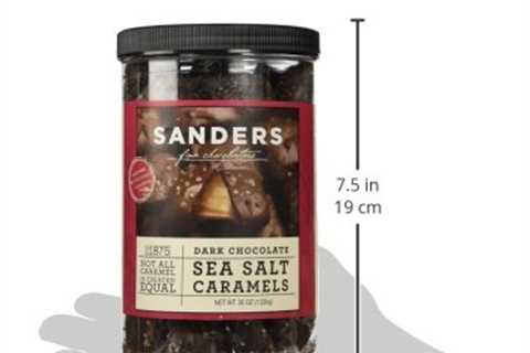 Sanders Dark Chocolate Sea Salt Caramels – 36 ounces (2.25 pounds)