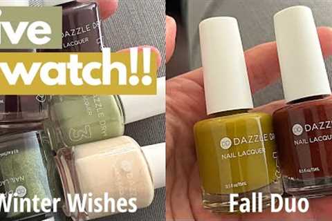 Live Swatch! Dazzle Dry’s “Winter Wishes AND “Fall Duo” collections