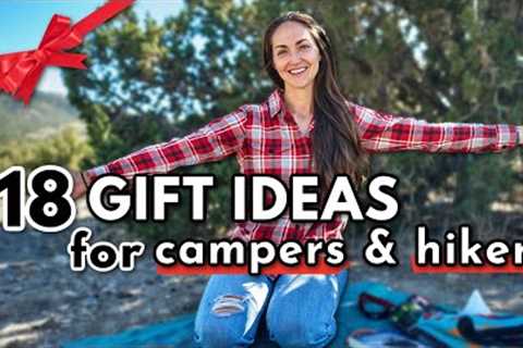 18 BEST Gifts for CAMPERS & HIKERS *Holiday Gift Guide 2022*