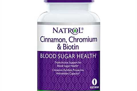 Natrol Cinnamon Chromium Biotin Tablets, 60 Count