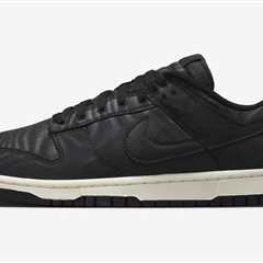 Official Images: Nike Dunk Low Black Canvas