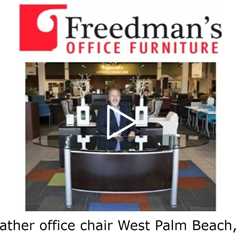 Leather office chair West Palm Beach, FL - Freedman's Office Furniture, Cubicles, Desks, Chairs