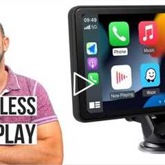 CARABC 7'' Wireless Apple CarPlay and Android Screen