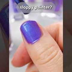 💅 this nail polish trick will save your sloppy manicure 😅 #nails