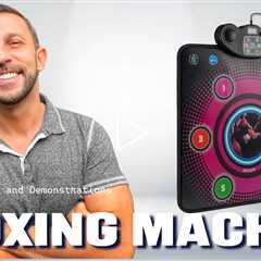 PETIMETI Music Boxing Machine,Wall Mounted Rechargeable Electronic Boxing Target