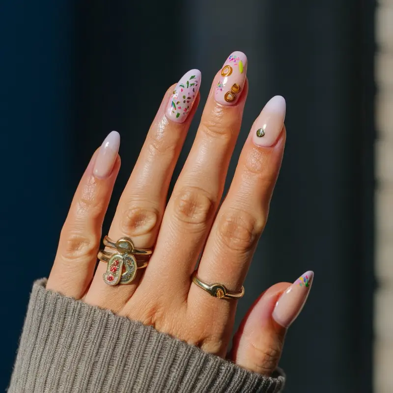 Glazed Donut Nails with Design: The Manicure Metaphor We Never Knew We Needed - Gloss and Vibes