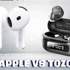 AirPods vs TOZO Hybrid Wireless Earbuds Better Than the Competition.