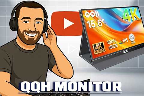 QQH 4K Portable Monitor Z12-4  - 3840 x 2160 UHD Resolution, 15.6 IPS Display, Built-in Speakers pd