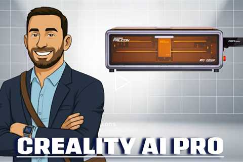 Creality Falcon AI Pro Falcon 20W Laser Engraver & Cutter - Works with 350+ Materials - Smart Camera