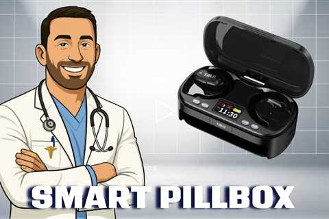 1Mii T5 Smart Pill Box, OWS Headphones, flexible compartmentalization, App Notifications