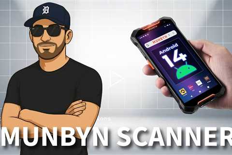 MUNBYN AceScan AS01 - NEW 2025 Edition - Android 14 OS - Barcode Scanner 6” Screen, 16-Hour Workday