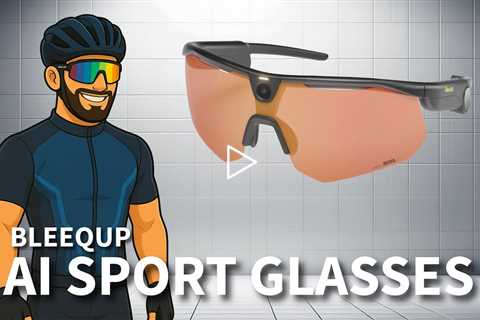 BleeqUp Ranger AI 4-in-1 Smart Sports Glasses - Open-Ear Audio, AI Stabilization, Only 49g