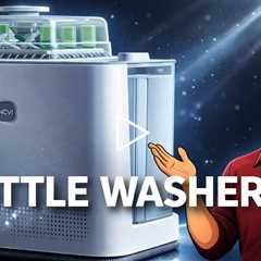 NCVI Baby Bottle Washer and Sterilizer and Dryer Pro - Holds 6 Feeding Bottles and Pump Parts