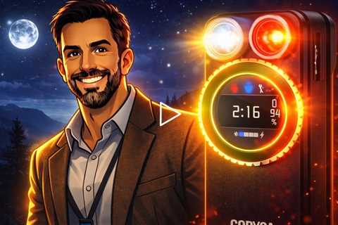 GODYGA TorchEye Smart EDC Flashlight - Triple light source with laser distance meter