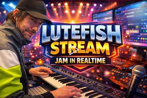 LUTEFISH STREAM - Jam in Realtime - Ultra-low latency, Dual audio inputs, Studio-quality 48kHz audio