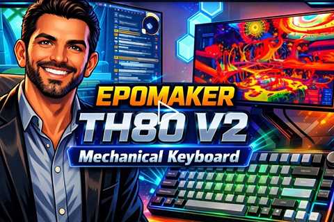 EPOMAKER TH80 V2 Mechanical Keyboard - RGB LEDs, 75% Layout with Programmable Knob