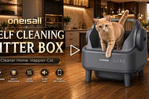 OneIsAll Ease S1 Self Cleaning Litter Box: Fits Large & Multiple Cats, Up to 14 Days Hands-Free