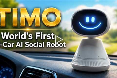 TIMO - World's First In-Car AI Social Robot - 4G, Wi-Fi Connectivity, Hands-Free, Voice-First